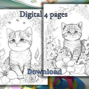 Hello Kitty Coloring Book For Kids: Beautiful Kitty Illustrations for  Little Girls Boys Teens Children and Kids to Color (Paperback)