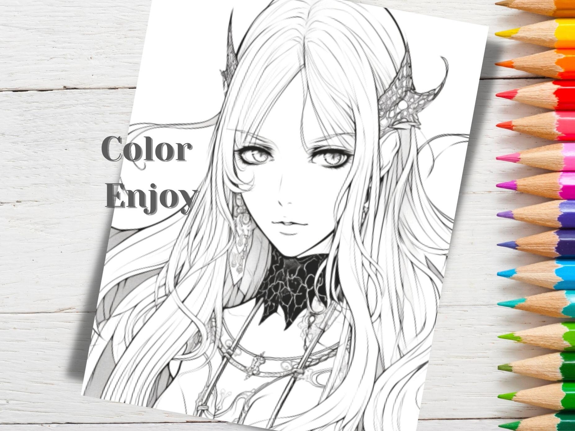  100 Anime Coloring Book: Coloring Book For Kids, Adults, Teens,  Man, Woman And All Fans - Anime Coloring Book,100 Pages: 9798697558836:  Vang, Lao: Books