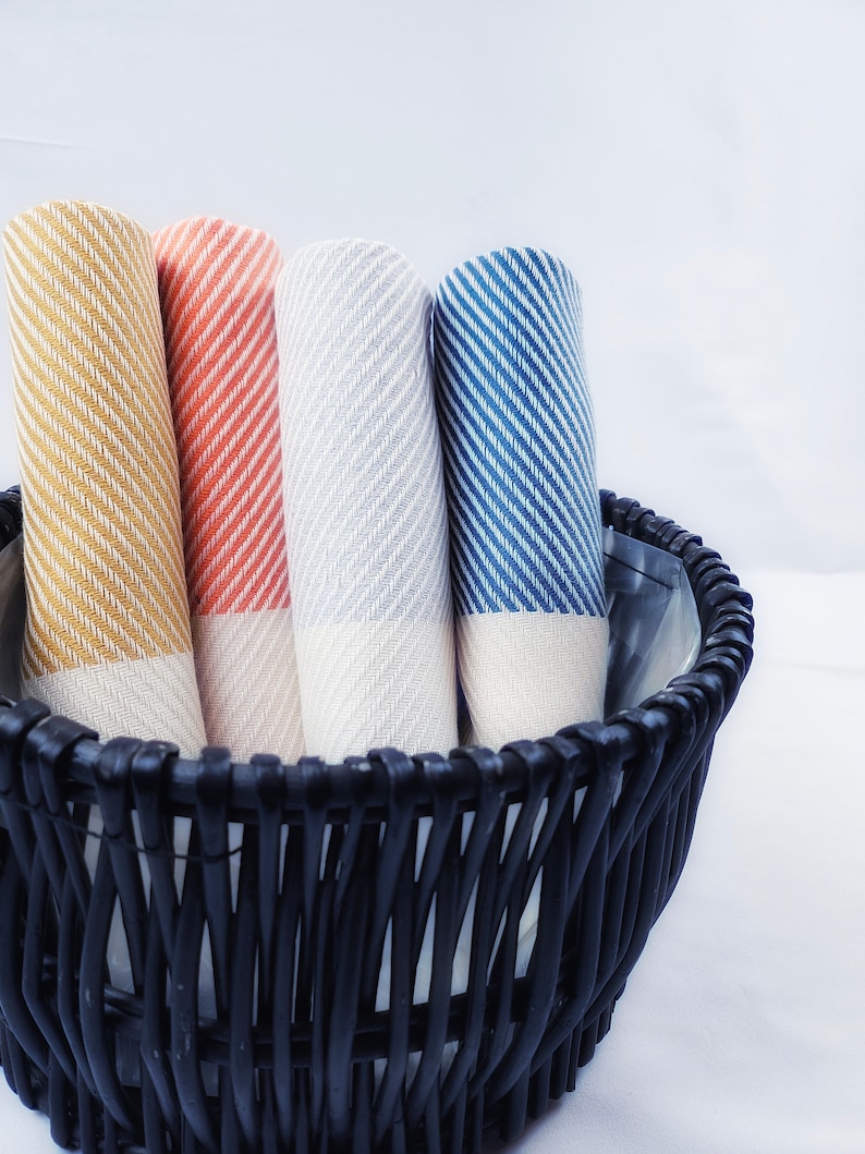 Super Soft Turkish Hand Towel 100% Cotton and Quick-Drying 45x70cm Perfect For Kitchen, Bathroom, Picnic, Gift imagem 2