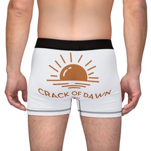 SUNRISE PUNDIES - Cheeky Men&#39;s Boxers, Humorous Underwear, Unique Gift for Him, Playful AOP Boxers, Comfortable Daily Wear