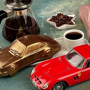 Porsche shaped Chocolate Gift, Chocolate Gift Box. Car Shaped Chocolate, Realistic car, Valentines Day gift, Sport Car Lovers zdjęcie 5