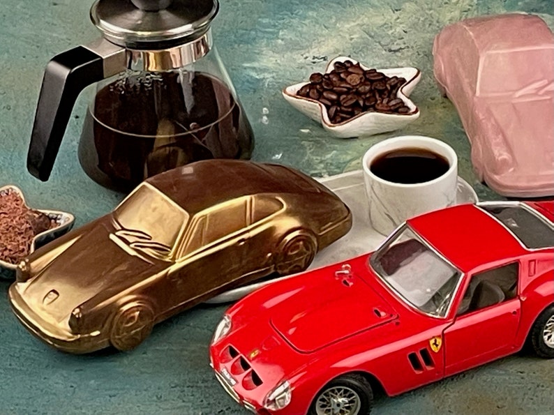 Porsche shaped Chocolate Gift, Chocolate Gift Box. Car Shaped Chocolate, Realistic car, Valentines Day gift, Sport Car Lovers zdjęcie 5