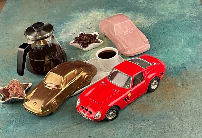 Porsche shaped Chocolate Gift, Chocolate Gift Box. Car Shaped Chocolate, Realistic car, Valentines Day gift, Sport Car Lovers zdjęcie 2