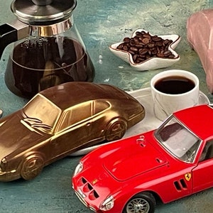 Porsche shaped Chocolate Gift, Chocolate Gift Box. Car Shaped Chocolate, Realistic car, Valentines Day gift, Sport Car Lovers image 1