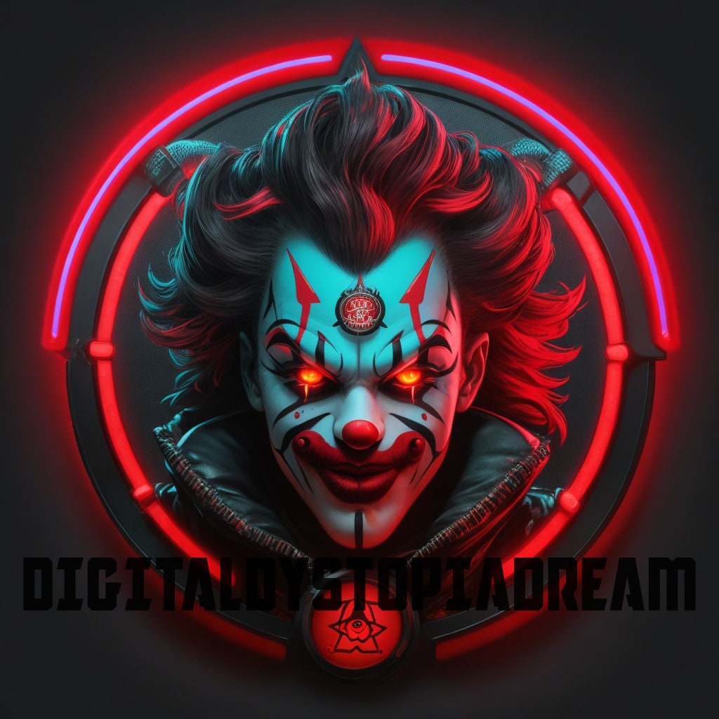 Clow Bit Cyberpunk Clowns Twitch/kick Sub and Bit Badges for Streamers,vtubers ...
