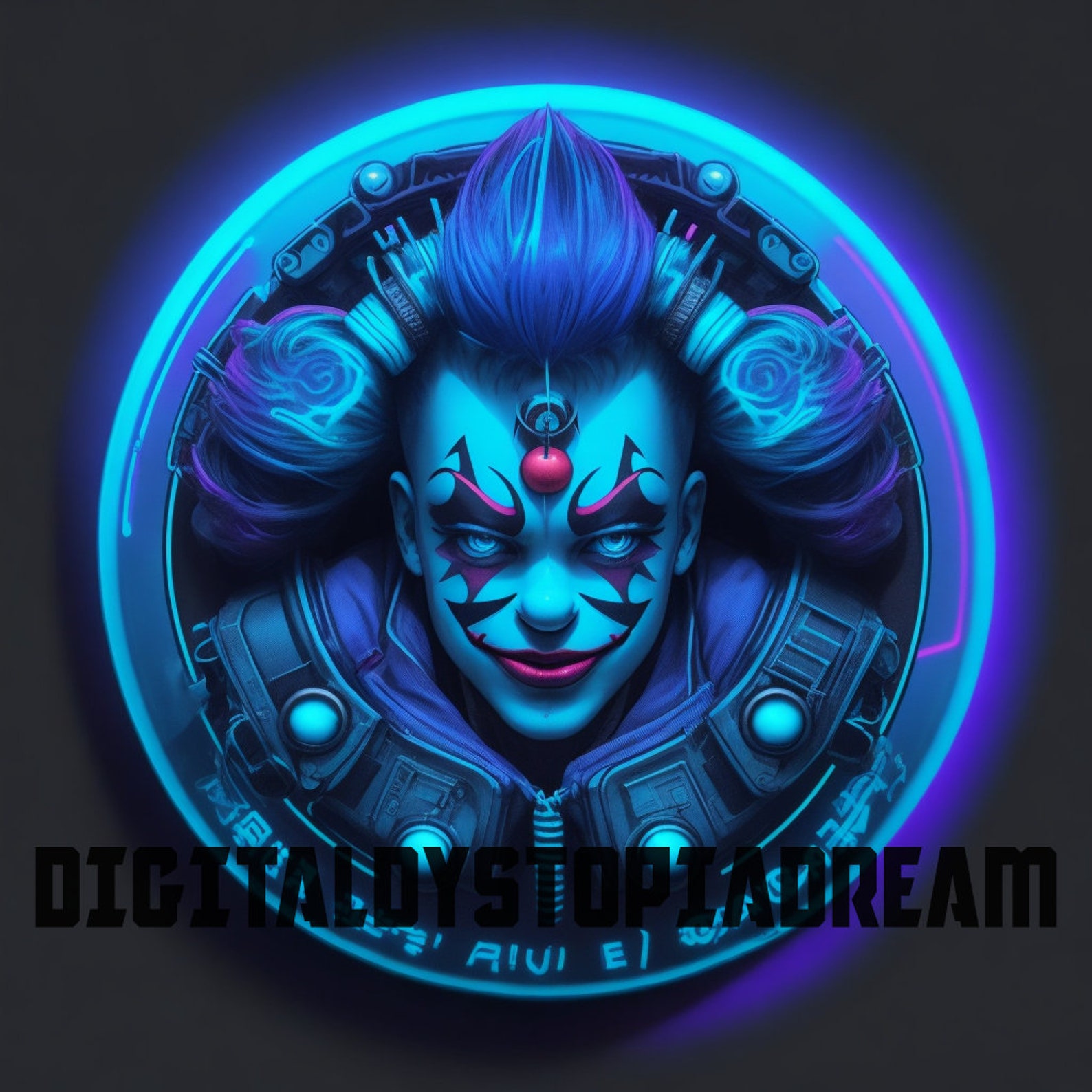 Clow Bit Cyberpunk Clowns Twitch/kick Sub and Bit Badges for Streamers,vtubers ...