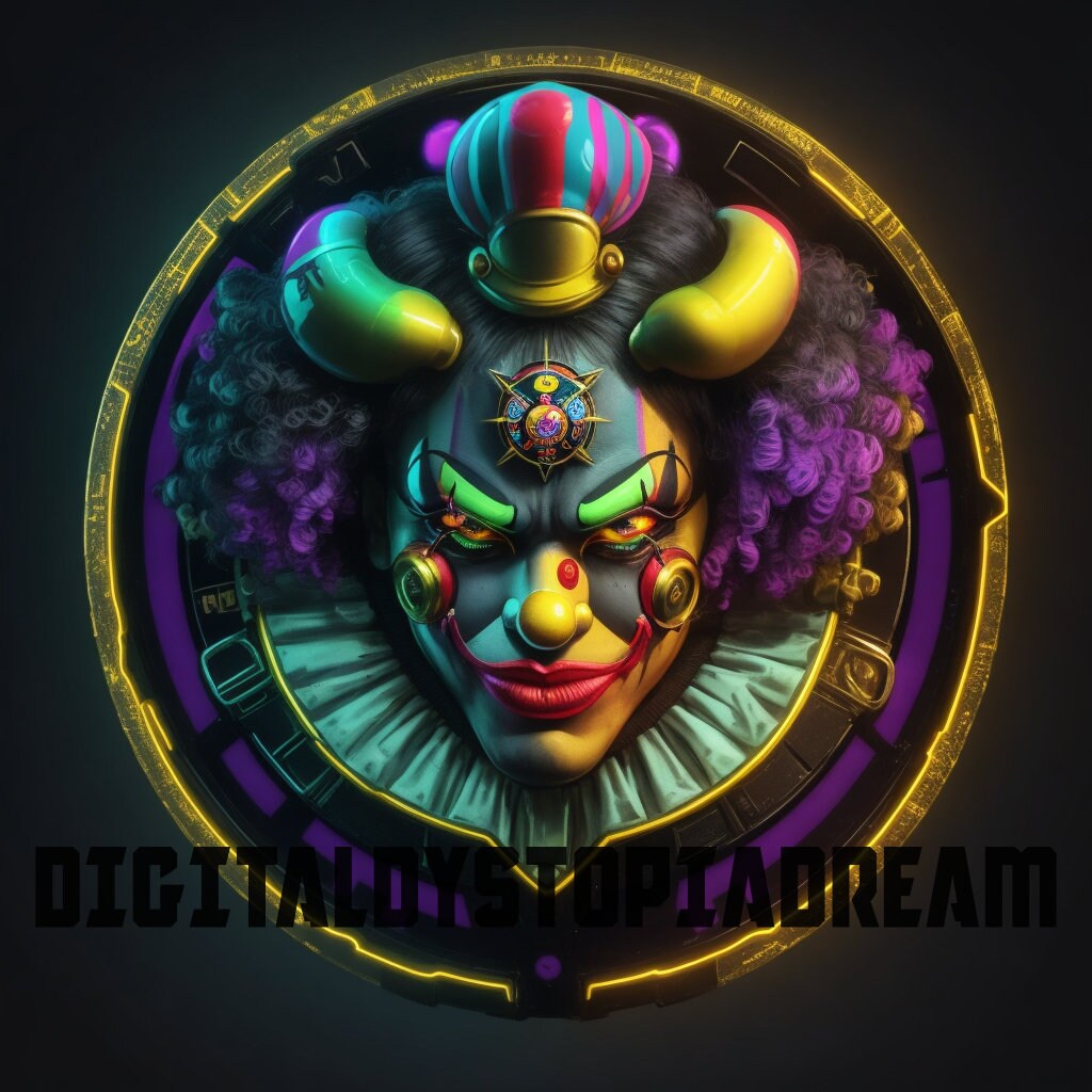 Clow Bit Cyberpunk Clowns Twitch/kick Sub and Bit Badges for Streamers,vtubers ...
