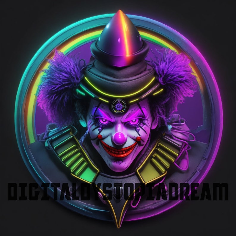 Clow Bit Cyberpunk Clowns Twitch/kick Sub and Bit Badges for Streamers,vtubers ...