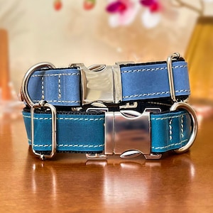 Leder Hundehalsband, personalisiertes Hundehalsband, personalisiertes Leder Hundehalsband, Minimalist Leder Haustierhalsband, buntes Leder Haustierhalsband