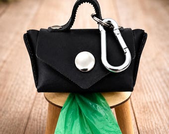Leather Dog Poop Bag Dispenser: Stylish Waste Bag Holder
