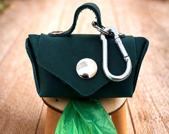 Leather Dog Poop Bag Dispenser – Elegant Waste Bag Holder