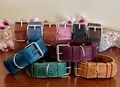 Engraved Thick Leather Dog Collar width two inches, Personalized Leather Dog Collar, Custom Dog Collar width 2 inches with personalization product logo