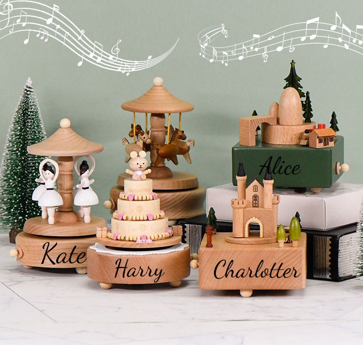 Personalized Name Music Box for Baby Handmade Music Box Etsy UK