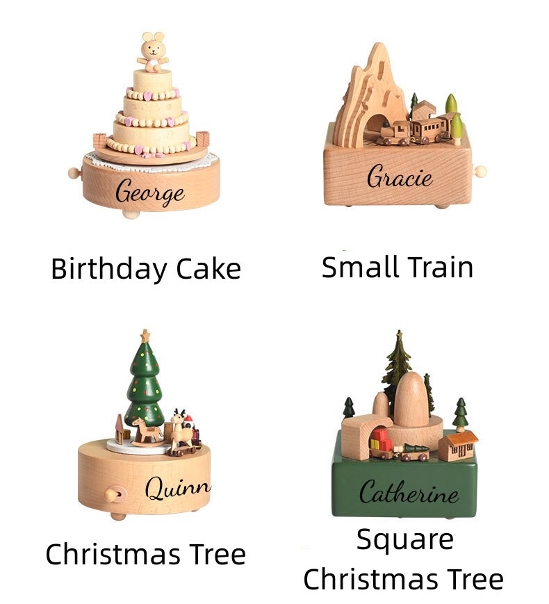 Personalized Name Music Box for Baby Handmade Music Box Etsy UK