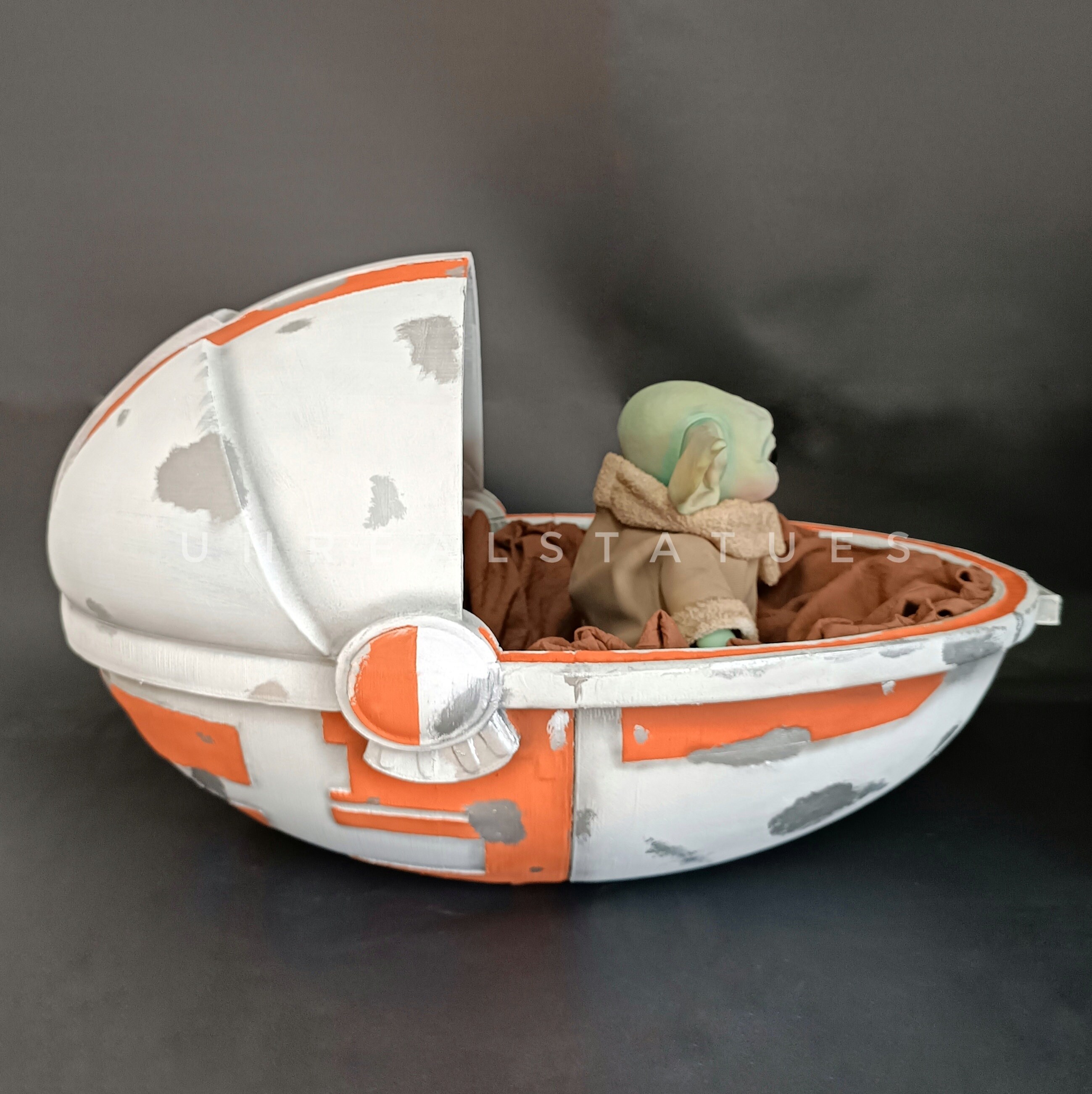 Animatronic Baby Yoda With Pod Grogu With Crib Etsy UK