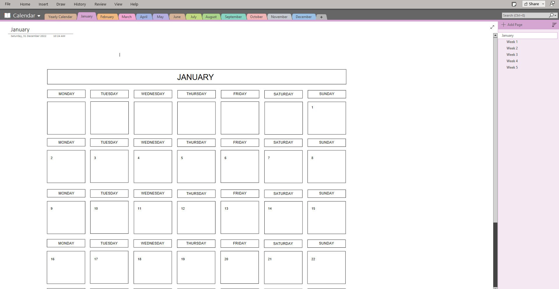 Onenote Digital Planner & Calendar Dated AND Undated - Etsy