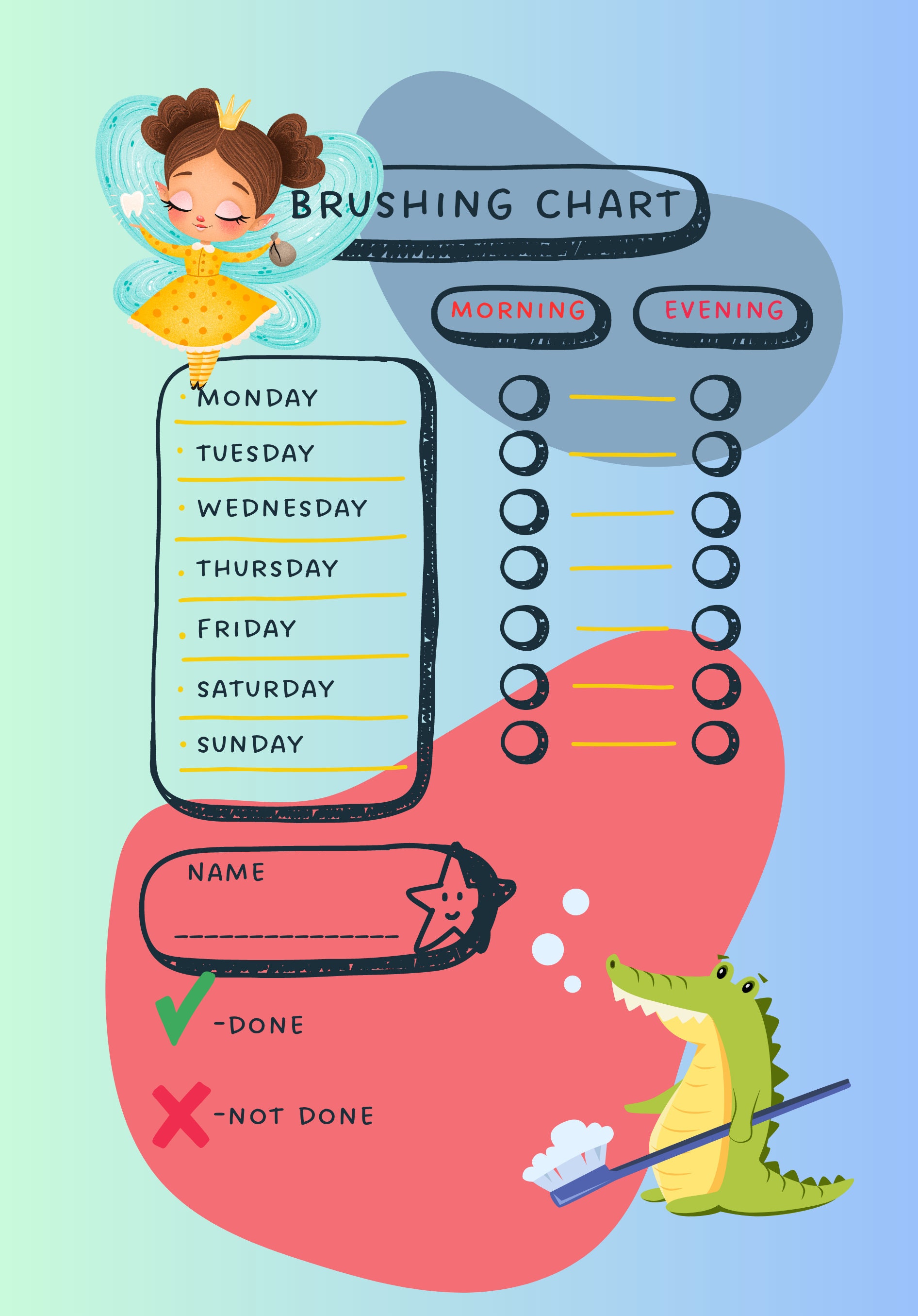 brush-your-teeth-poster-printable-bathroom-art-teeth-etsy