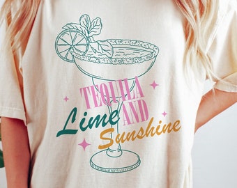 Tequila Lime and Sunshine, Cinco De Mayo,Summer png, Summer Png,  Social Club Png Cocktail png Tequila png, Trendy Shirt Design, Beach Babe