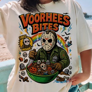 Vorhees Bites Png, Funny Halloween Png, Horror Character Png, Retro Horror Png, Horror png design, Halloween png, Halloween Movie Png, Png