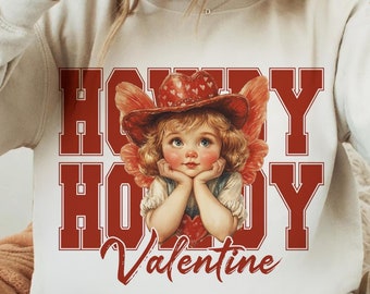 Howdy Valentine PNG, Valentines Day Png, Cupid Valentines png, Western Valentine png, Valentine Shirt Png, Retro Valentine png, Cupid png