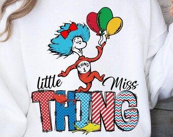Little miss thing png, Teaching is my thing literacy week, thing 1, Teacher png, digital download