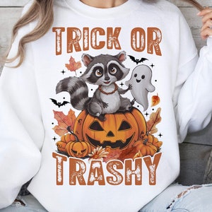 Trick Or Trash Halloween Png, Feral Png, Halloween Png Designs, Funny Png, Funny Halloween PNG, Raccoon Png, Funny Raccoon Png, Sublimation