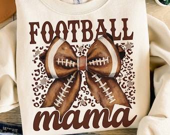 Coquette Football Mama Png, Football Coquette Bow Png, Football Mom, Game Day, Fall Football, Football Season Png, Sports Png, Leopard Png