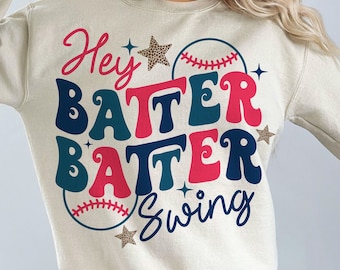 Hey Batter Batter Swing Png, Baseball Mom Png, Retro Baseball Png, Groovy Baseball Png, Baseball Season Png, Baseball Shirt Png, Sports Png