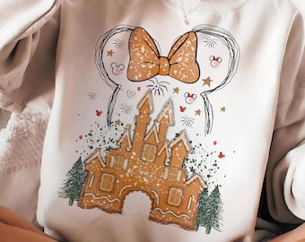 Merry Christmas PNG, Gingerbread House png,  Magical Castle png, Mickey png, Christmas Holiday, SVG, Png, Christmas png, Christmas