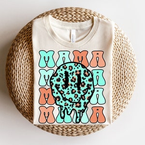 Mother’s Day png, retro mama sublimation design, retro smiley face collage png, digital download-shirt designs, happy Mother’s Day, mama png