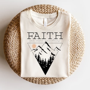 Faith Can move Mountains Png, Christian Retro Png, PNG Files For Sublimation, Christian Png, Retro Sublimations, Faith Png, Bible Verse Png