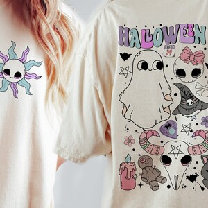 Groovy halloween png, Halloween png, Cute Ghost Png, Halloween Sublimation, Spooky Halloween Png, Fall Sublimation Designs, Retro Png