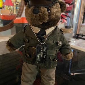 Customized Military Army Pinks & Greens Bear