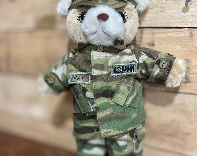 Teddy Bear Army Uniform Camouflage Fatigues - Etsy