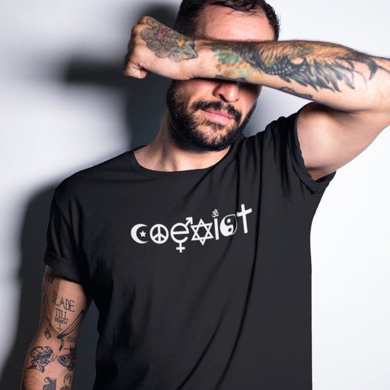 Coexist T-Shirt - Kindness Tee - Multiple Religions Tshirt Coexist T-Shirt - Kindness Tee - Multiple Religions Tshirt