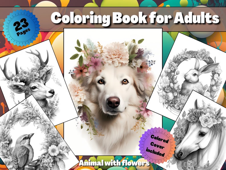 Realistic Animal Coloring Page Book for Adults Instant - Etsy
