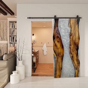 Buy Resin Barn Door, Epoxy River Barn Door, Epoxy Barn Door, Live Edge Epoxy Barn Door, Epoxy Resin Barn Door, Resin Barn Door, Custom Door