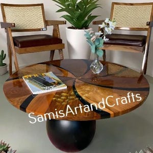 Epoxy Table Top, Epoxy Black Resin Table, Epoxy Coffee Table, Epoxy Side & End Center Table Top, Living Room Decor Handmade furniutre