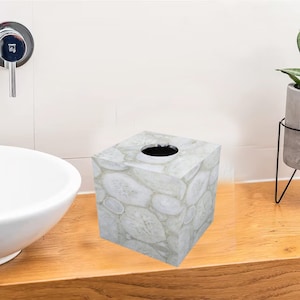 Coperture per scatole di fazzoletti di agata di quarzo, scatole di fazzoletti di marmo naturale, supporto per scatole di fazzoletti, lussuosa copertura per scatole di fazzoletti, scatola di fazzoletti, porta tovaglioli