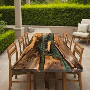 Epoxy Table, Handmade, Modern Kitchen Table, Live Edge Table, Study Desk, Wood Dining Table, River Table, Office Desk, Resin Table
