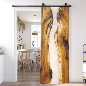 Buy Sliding Barn Wooden Door Custom Wooden and Epoxy Door, Barn shutters, Loft Door, Barn Door Gate, Internal Barn Door, Interior Barn Doors