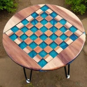 Customize Chessboard Chessboard - Resin Chess Set - Handmade Chess Board - Handmade Epoxy Chessboard - Epoxy Chess table