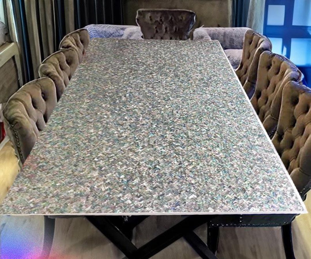 Abalone Shell Coffee Table Top, Paua Shell Countertop Slab - Etsy