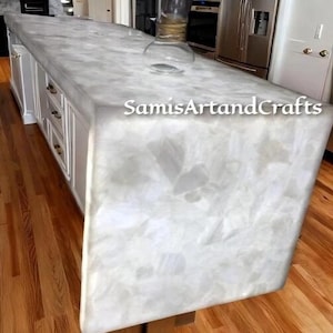 White Quartz Countertop Slab: Handmade Furniture for Home Decor