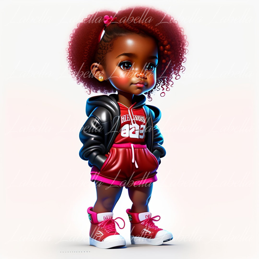 Little Black Girl Magic Clipart PNG Melanin Black Girl Magic Etsy