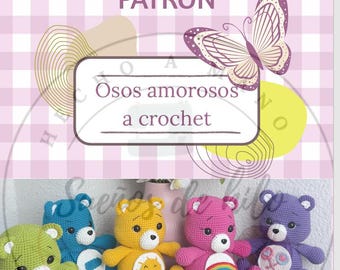 Patrón osos amorosos