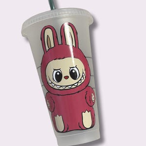 Labubu Starbucks Tasse | 610 ml | Wiederverwendbar | Labubu inspiriert | Labubu | Tasse Monster | Personalisierte Starbucks-Tasse