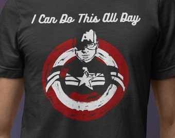 Captain America Shield T-Shirt, American Super Hero Comic Shirt