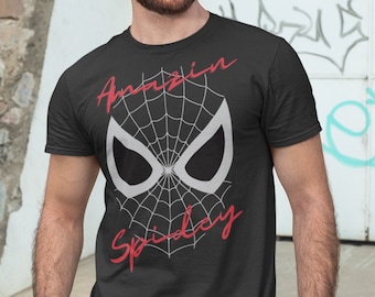 Amazin Spidey T-Shirt, Vintage Superhero Graphic Tee