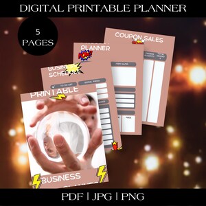 Digital Printable Business Planner |nventory template,sales tracker,goodnotes business,product planner,us letter planner,Entrepren